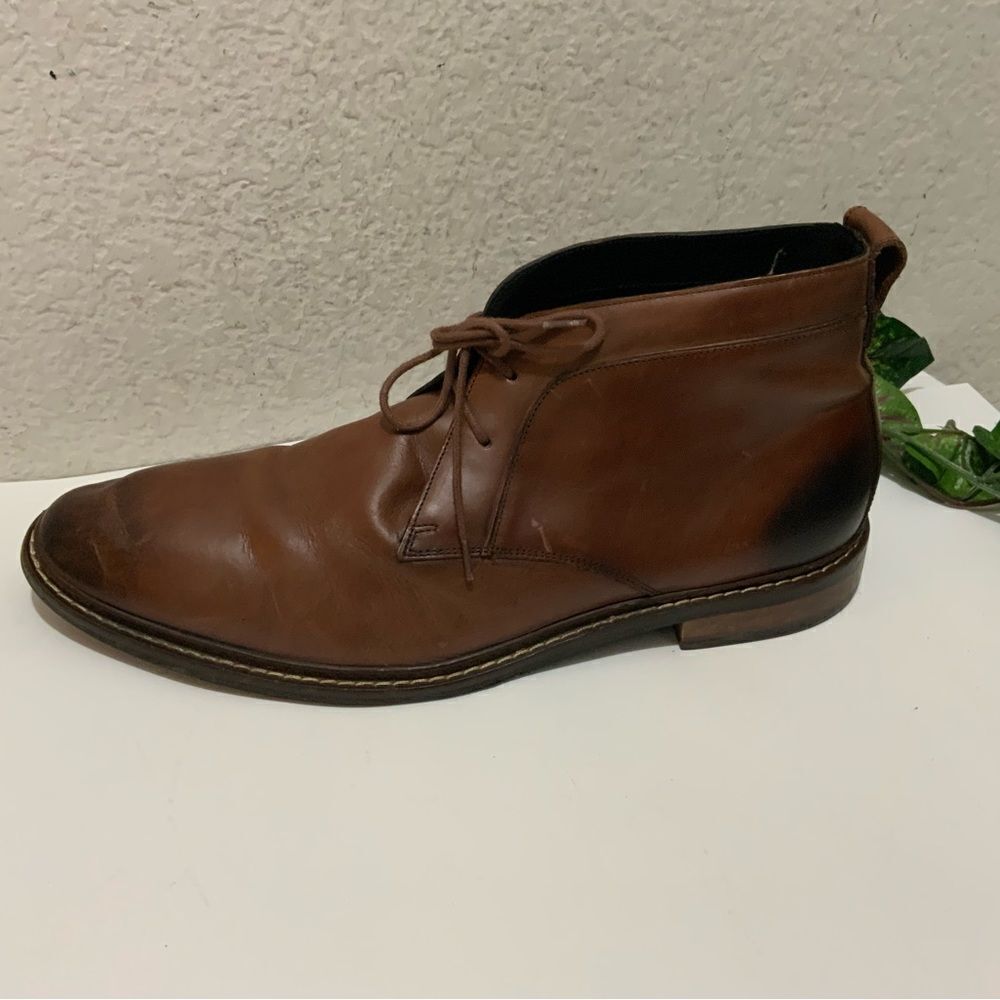 Cole Haan Kennedy Grand Chukka Boots Lace Up Brown Ankle Boots Men’s Size 11.5 M